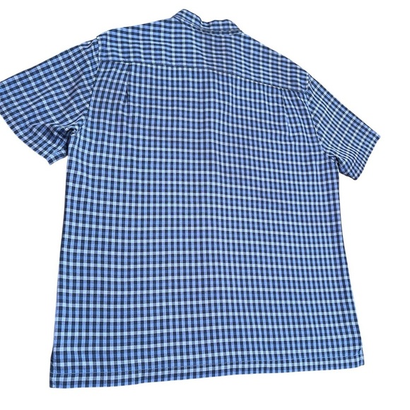 Tommy Bahama 100% Silk G'day Gingham Camp Shirt Blue Size XL - Picture 9 of 13